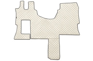 Covor podea camion potrivit MERCEDES, cabina SOLO STAR, ECO-LEATHER, 1 bucata (material - eco-piele, culoare - bej) potrivit MERCEDES ACTROS MP4 /