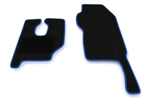Covor podea camion potrivit MERCEDES, Scaun fix pentru pasager, sofer + pasager, tunel inalt, velur, 2 bucati (material - velur, culoare - albastru) - Img 2