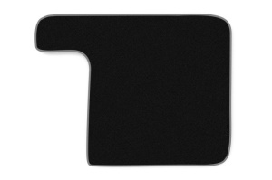 Covor podea camion potrivit VOLVO, fara compartiment in carcasa cutiei de viteze tunel central velur, 1 bucata (material - velur, culoare - gri)