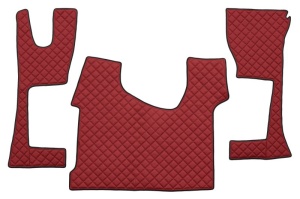 Covoras Auto, piele ECO potrivit MERCEDES ACTROS MP4 / MP5 dupa 2011 (material - piele matlasată ECO, cabina ingusta 230 cm)