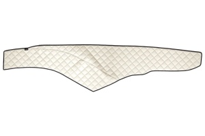 Covoras bord (cabina lata 250 cm) bej, ECO-piele, ECO-LEATHER potrivit MERCEDES ACTROS MP4 / MP5 dupa 2011