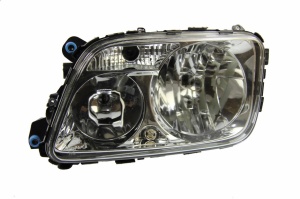 Far stanga H1/H7/PY21W/W5W, manual, fundal crom, culoare Semnalizator transparent MERCEDES ACTROS MP2 / MP3 dupa 2002
