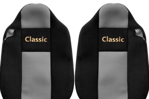 Huse scaun camion Classic (gri, material velur, serie CLASSIC, centura pasager asamblata in scaun) Renault Trucks T - Img 2