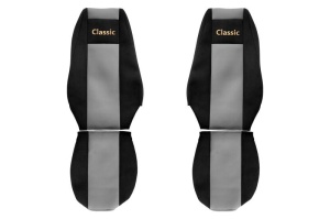 Huse scaun camion Classic (gri, material velur, serie CLASSIC, centura pasager asamblata in scaun) Renault Trucks MAGNUM