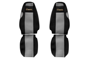 Huse scaun camion Classic (gri, material velur, serie CLASSIC, centura pasager asamblata in scaun) Scania 4