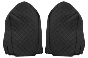 Huse scaun camion Elegance (negru, material eco-piele / velur, serie ELEGANCE) potrivit MERCEDES - Img 2