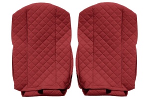Huse scaun camion Elegance (rosu, material eco-piele / velur, serie ELEGANCE) potrivit FORD F-MAX - Img 2