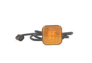 Lampa gabarit Dreapta/Stanga, galben/portocaliu, LED, inaltime 65mm; latime 65mm; adancime 29,5/65mm, lungime cablu 1330mm, 24V potrivita MAN F2000, L2000, M 2000 L dupa 1993 (conector feminin)