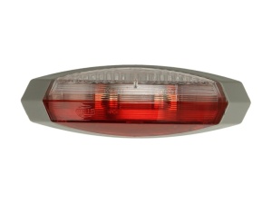 Lampa gabarit stanga, rosu/alb, C5W, inaltime 122,2 latime 39,2 adancime 28,6, 24V
