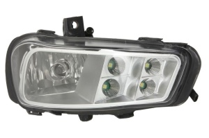 Proiector ceata Dreapta 24V potrivit MERCEDES ACTROS MP4 / MP5 dupa 2011 (H11/LED, cu iluminare curba)
