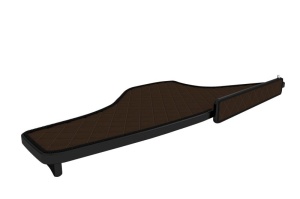 Raft interior cabina potrivit DAF XF II, XG, XG+ dupa 2021 (lung, culoare: maro, serie: ELEGANCE Q) - Img 2