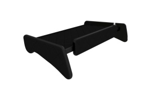 Raft polita interior cabina (panou LED, lumina alba; mijloc, cabina, culoare: negru, serie: ELEGANCE) potrivit MAN - Img 3