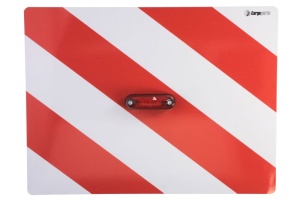 Semn avertizare 1 buc, pentru incarcatura mare; cu lumini LED 300mm x 400mm