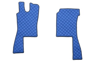 Set covor podea camion potrivit Scania ECO-LEATHER, set 3 buc. (material - eco-piele, culoare - albastru, pentru transmisie manuala) potrivit SCANIA 4 dupa 1995 - Img 2