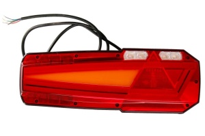Stop spate Dreapta/Stanga MAVIC (LED, 12/24V, cu indicator, lampa anti-ceata, lampa mers inapoi, cu lumini frana, lumini parcare/pozitie, reflector triunghiular, lungime cablu: 1,5m)
