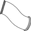 Teava esapament (diametru:114mm, lungime:240mm) EURO 3 potrivit SCANIA P,G,R,T DC11.08-DT12.17 dupa 2004