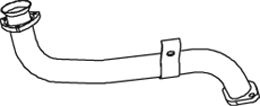 Teava esapament (lungime:605mm) EURO 2 potrivit RENAULT TRAFIC C1J700 1989-1991