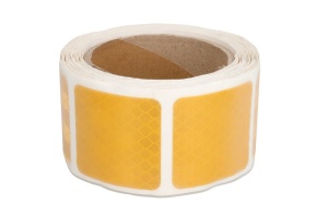 Banda reflectorizanta de contur 3M 1 buc, pentru suprafete soft, culoare galben 5,5cm x 5m