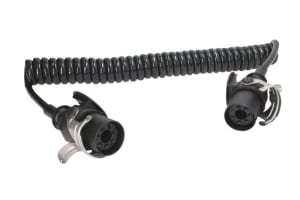 Cablu electric spiralat (lungime de lucru 4,5m, lungime maxima 5,2m, cu mufe, EBS)