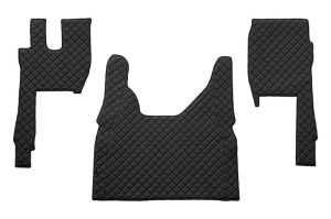 Covor podea camion potrivit FORD, ECO-LEATHER, set 3 buc. (material - eco-piele, culoare - negru) potrivit FORD F-MAX dupa 2018