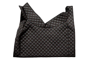 Covor podea camion potrivit VOLVO, ECO-LEATHER, set 3 buc. (material - eco-piele, culoare - negru/rosu, transmisie automata) potrivit VOLVO FH16 II dupa 2014 - Img 3