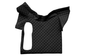 Covor podea camion potrivit VOLVO, fara compartiment in carcasa cutiei de viteze, ECO-LEATHER, set 3 buc. (material - eco-piele, culoare - negru) - Img 3