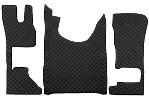 Covoras Auto, piele ECO potrivit DAF XG, XG+ dupa 2021 (material - piele matlasată ECO, transmisie automata)