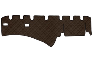 Covoras bord maro, ECO-piele, ECO-LEATHER potrivit SCANIA L,P,G,R,S, P,G,R,T dupa 2004