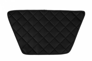 Covoras bord negru, ECO-piele, ECO-LEATHER potrivit DAF XF 105, XF 106 dupa 2005