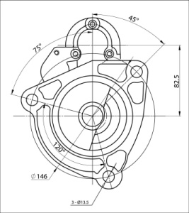 Electromotor (24V) DAF; camion SOLARIS - Img 2