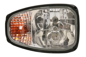 Far Dreapta potrivit JCB 3, 4 (H1/H7/PY21/T4W, ansamblul superior, culoare semnalizator: transparent)