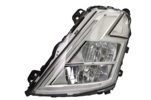 Far Stanga potrivit VOLVO FH III, FM III dupa 2020 (H1/H7/LED, electric, cu motor, functie lumini de zi, culoare insert: cromat, culoare semnalizator: alb)
