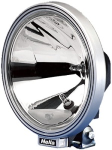 Far universal (H1/W5W, 12/24V, latime 222mm, inaltime 253mm, diametru 222mm, transparent, negru)