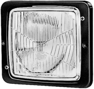 Far universal (H4/T4W, 12/24V, latime 173mm, inaltime 144mm, plastic, negru)