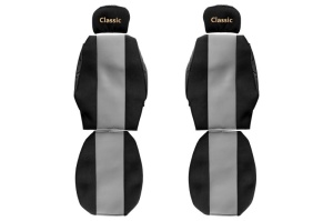 Huse scaun camion Classic (gri, material velur, serie CLASSIC, centura pasager asamblata in scaun tetiera reglabila) RENAULT TRUCKS Premium