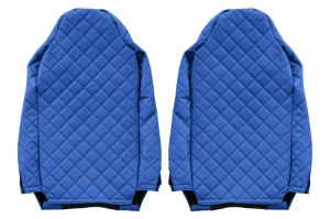 Huse scaun camion Elegance (albastru, material eco-piele / velur, serie ELEGANCE) potrivit IVECO - Img 2