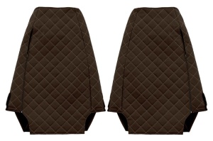 Huse scaun camion Elegance (maro, material eco-piele / velur, serie ELEGANCE) potrivit RENAULT PREMIUM - Img 2