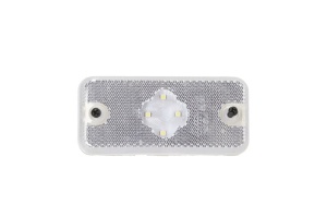 Lampa gabarit Dreapta/Stanga, alb, LED, inaltime 50mm; latime 110mm; adancime 18mm, 24V potrivita VOLVO FL II dupa 2006