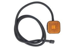 Lampa gabarit Dreapta/Stanga, forma: patrat, galben/portocaliu, LED, inaltime 65mm; latime 65mm; adancime 29,5/65mm, lungime cablu 1500mm, 24V potrivita MAN F2000 dupa 1993 (conector masculin)