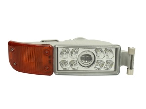 Proiector ceata Dreapta 24V potrivit MAN LION´S STAR, TGA, TGS I dupa 2000 (LED/P21W, cu indicator, cu lumini LED de zi)