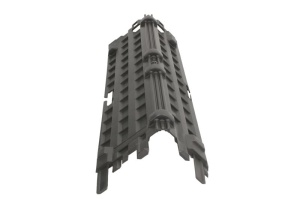 Protectie margine incarcare negru, lungime brat:110; 130mm, latime brat 600mm colt