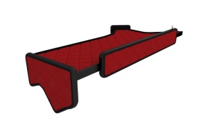 Raft polita interior cabina (panou LED, lumina alba; lung, lung, culoare: rosu, serie: ELEGANCE) potrivit IVECO - Img 3