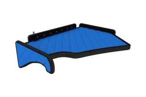 Raft polita interior cabina (panou LED, lumina alba; mijloc; versiune inalta, cabina, culoare: albastru, serie: ELEGANCE) potrivit SCANIA