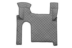 Set covor podea camion potrivit MAN ECO-LEATHER, set 3 buc. (material - eco-piele, culoare - gri, pentru transmisie manuala) potrivit MAN TGX - Img 3