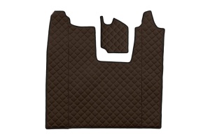 Set covor podea camion potrivit Scania scaun pneumatic pentru pasageri, ECO-LEATHER, set 3 buc. (material - eco-piele, culoare - maro) potrivit SCANIA L - Img 3