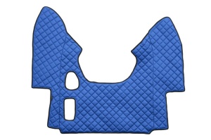 Set covorase podea camion potrivit DAF ECO-LEATHER, set 3 buc. (material - eco-piele, culoare - albastru, pentru transmisie manuala) potrivit DAF 95 XF 1997-2012 - Img 3