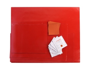 Set reparatie prelata rosu contine 5x servetele degresare petic prelata 19,5x24cm; 24x39cm; 48x39cm