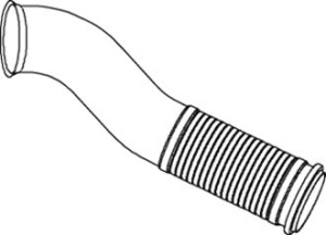 Teava esapament (diametru:127mm/126mm, lungime:740mm) EURO 5 potrivit RENAULT TRUCKS MAGNUM; VOLVO FH, FH16, FM D11A-370-DXi13 dupa 2003
