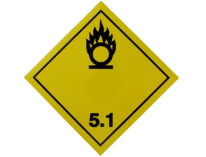 Autocolant sticker avertizare informare ADR 5,1 1 buc