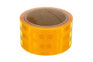 Banda reflectorizanta de contur 3M hard, culoare galben x 5m